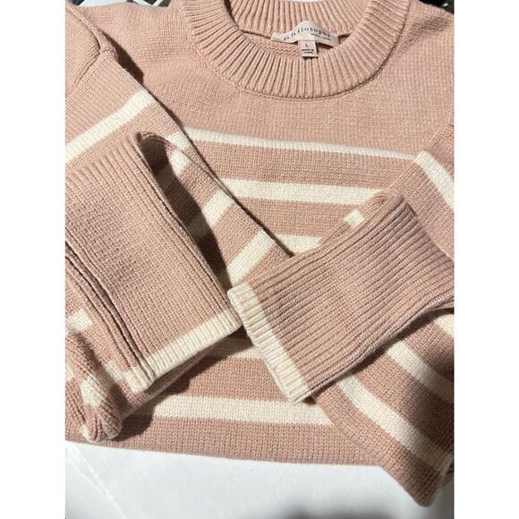 Philosphy striped Pink and white crew neck sweater size L - Picture 5 of 5